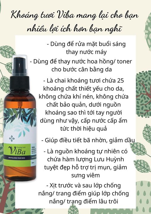 Khoáng tươi ViBa mang lại cho bạn nhiều lợi ích hơn bạn nghĩ